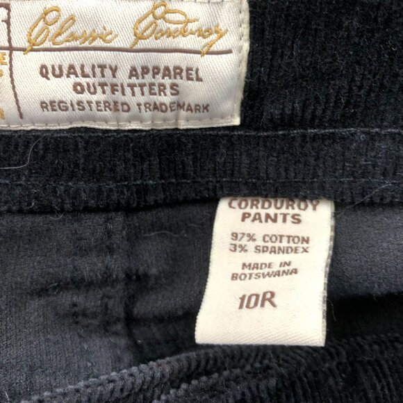 2 Steve & Barry's Classic Corduroy Womens Pants Size 10R Lot Of Two Black Flare - Picture 3 of 16